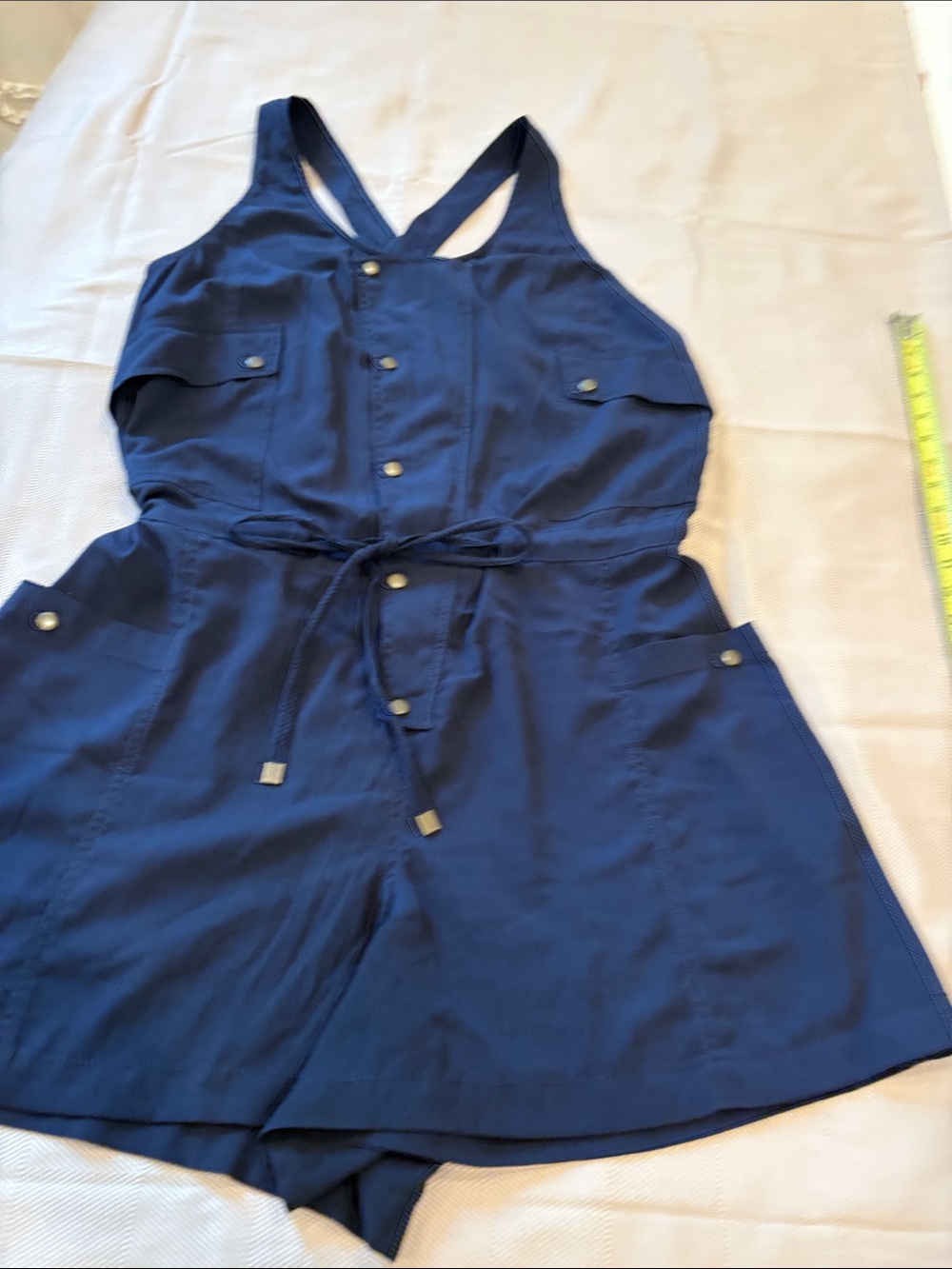elevenses Navy Blue Utility Romper